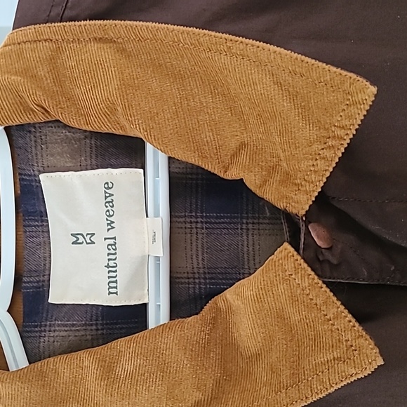 MUTUAL WEAVE MENS BIG & TALL BROWN BUTTON JACKET COAT SIZE XXL - Picture 4 of 15
